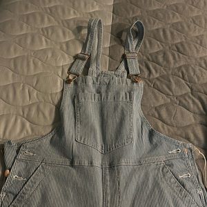 Women’s Pin Stripe Overalls